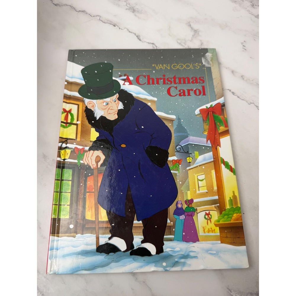 Vintage 1994 Van Gool's 'A Christmas Carol' Illustrated Charles Dickens Book